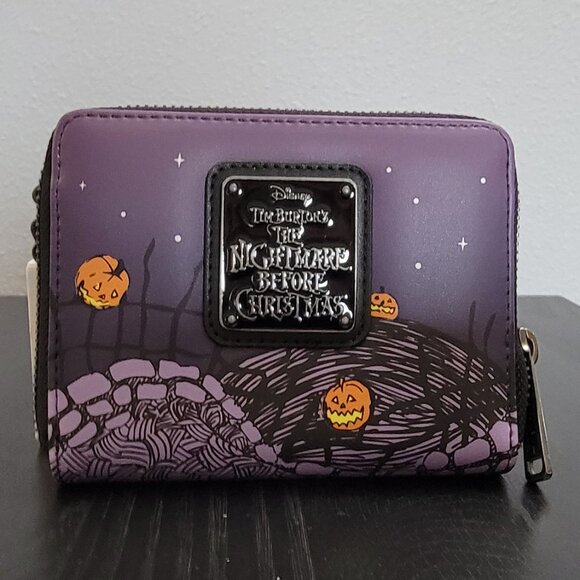 Nightmare Before Christmas Lock Shock & Barrel Loungefly Zip-Around Wallet - Picture 1 of 4